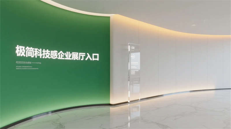 科技綠洲，合肥創(chuàng)新企業(yè)辦公樓展廳設(shè)計(jì)效果圖