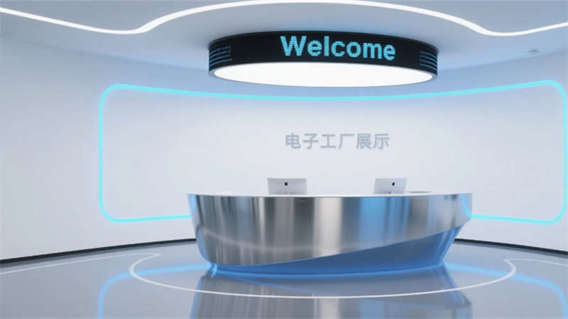 科技與人文融合, 合肥電子廠展廳裝修設(shè)計(jì)效果圖